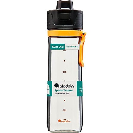 Aladdin Sports Tracker Su Takipli Tek El Su Matarası 0,80 Lt