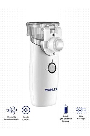 WOHLER TAŞINABİLİR MESH NEBULİZATÖR ŞARJLI SESSİZ 