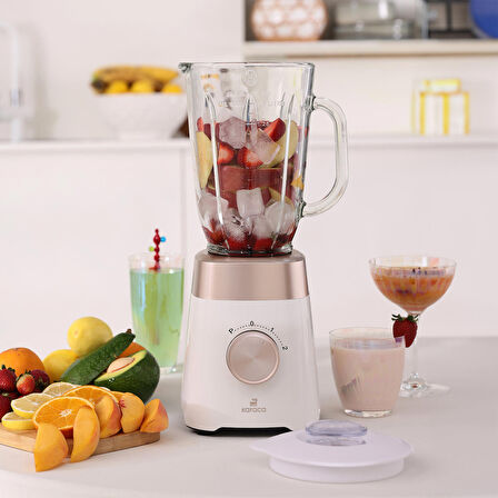 Karaca Multiblend Smoothie Blender Krem 1000w