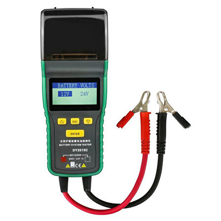DUOYI DY2015C Termal Yazıcılı Otomotiv Akü Sistemi Test Cihazı 24V/12V