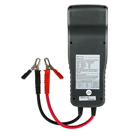 DUOYI DY2015C Termal Yazıcılı Otomotiv Akü Sistemi Test Cihazı 24V/12V