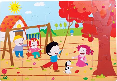 Oscar Sonbahar Ahşap Yer Puzzle