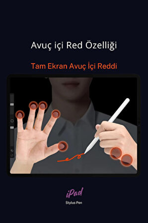 iPad Avuçiçi Algılamayan 1. Nesil Elma Tablet Kalemi