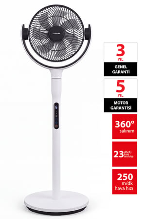 Doğal Rüzgar ION Fresh Beyaz 7 Kanatlı Çok Yönlü Kumandalı Vantilatör F-DSE40XCIS(W)