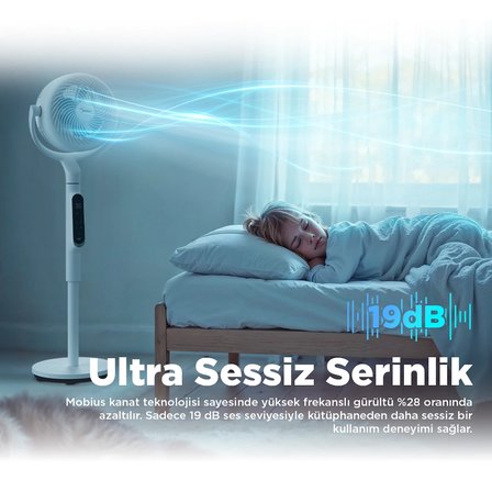 Midea Hava Sirkülasyonlu Vantilatör Beyaz (Midea Türkiye Garantili)