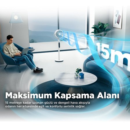 Midea Hava Sirkülasyonlu Vantilatör Beyaz (Midea Türkiye Garantili)