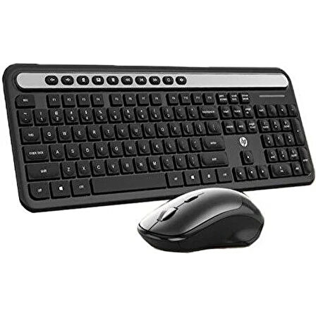 Hp CS500 Siyah Kablosuz İngilizce Q Slim Klavye + Mouse Set