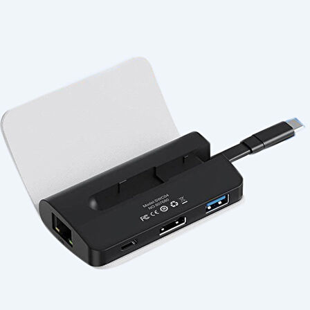 SHAZA Hagibis Type-C 4in1- 4K HDMI, RJ45, USB 3.0, PD100W Dönüştürücü Hub Adaptör