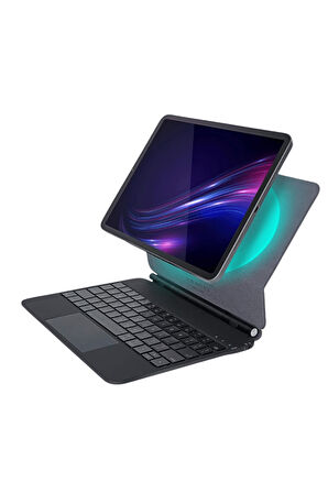 iPad 11 Air 6. Nesil Uyumlu Magic Style Manyetik Yapışmalı Klavyeli Kılıf