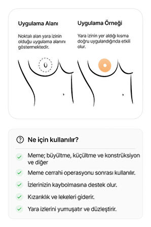 Meme Başı Çevresi Cerrahisi Sonrası İz Giderici Silikon Yara İzi Örtüsü – Yıkanabilir | Areola Model | 2 Adet