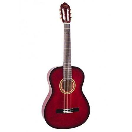 VC103TRDS Sap Çelikli 11-13 yaş grubu 3/4 Kırmızıburst Klasik Gitar 