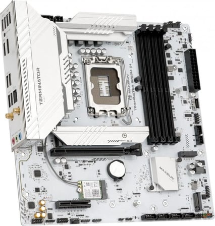 MAXSUN TERMINATOR B760M-D4-ICE 4400(OC) DP HDMI M.2 MATX BEYAZ DDR4 1700PIN ANAKART