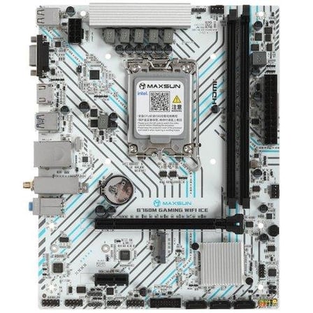 MAXSUN GAMING WIFI ICE B760M 4400(OC) HDMI M.2 MATX BEYAZ DDR4 1700PIN ANAKART