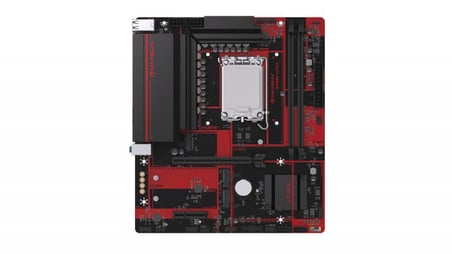 MAXSUN B760M I-CAFE DDR5 6400MHZ MATX M.2 HDMI KIRMIZI LGA1700 ANAKART