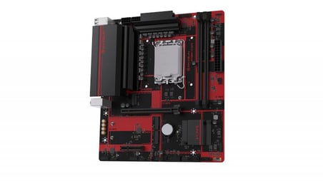 MAXSUN B760M I-CAFE DDR5 6400MHZ MATX M.2 HDMI KIRMIZI LGA1700 ANAKART