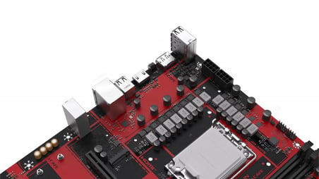 MAXSUN B760M I-CAFE DDR5 6400MHZ MATX M.2 HDMI KIRMIZI LGA1700 ANAKART