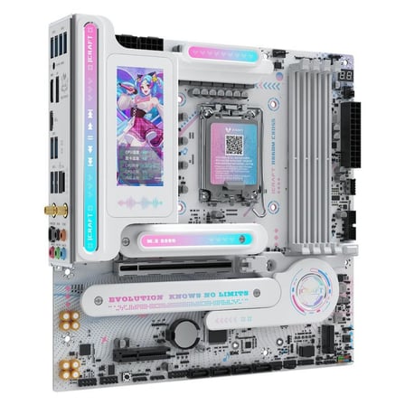 MAXSUN ICRAFT B860M CROSS PRO WIFI 9066(OC) DP HDMI M.2 MATX BEYAZ DDR5 1851PIN ANAKART