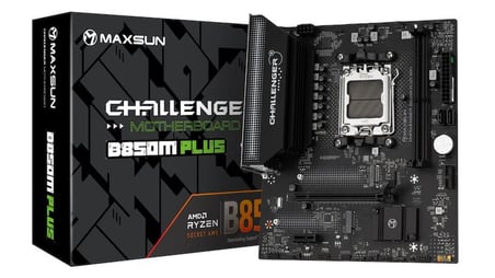 MAXSUN CHALLENGER B850M PLUS WIFI 8000(OC) DP HDMI M.2 MATX DDR5 AM5 ANAKART