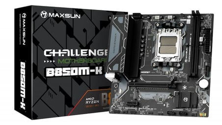 MAXSUN CHALLENGER B850M-K 6800(OC) HDMI M.2 MATX DDR5 AM5 ANAKART