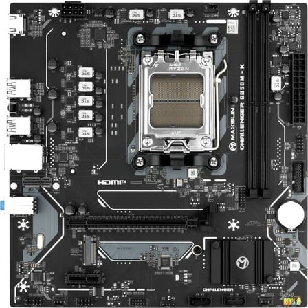 MAXSUN CHALLENGER B850M-K 6800(OC) HDMI M.2 MATX DDR5 AM5 ANAKART