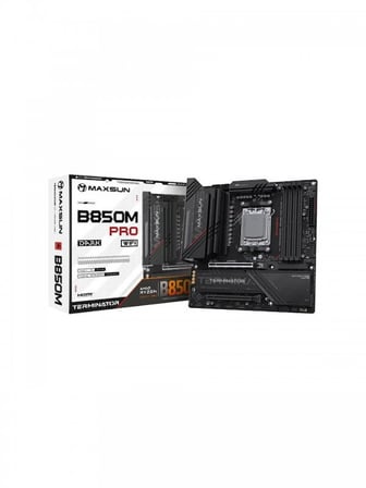 MAXSUN TERMINATOR B850M PRO DARK WIFI 8000(OC) DP HDMI M.2 MATX DDR5 AM5 ANAKART