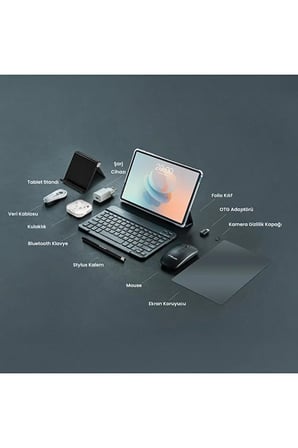 TECLAST T65 8/128 GB LTE 13.4'' Tablet Gri (Resmi Distribütör Garantili)