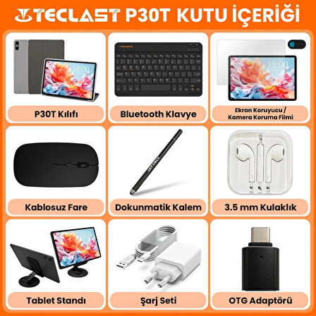 Teclast P30T 4/128GB Gri (Evofone Garantili)