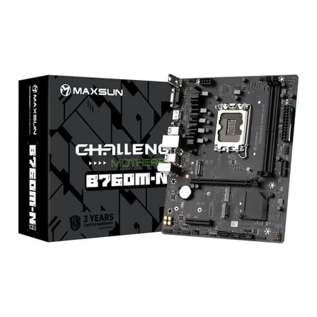 MAXSUN CHALLENGER B760M-N D5 V2 6000(OC) VGA HDMI M.2 MATX DDR5 1700PIN ANAKART