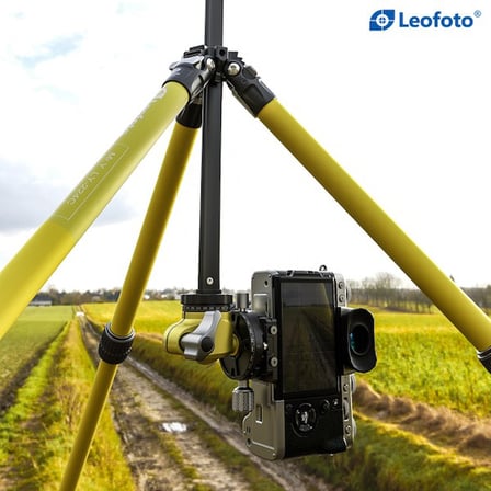 LY-224C+LH-25 Y Şekilli Orta Sütun Tasarımlı Tripod Kırmızı