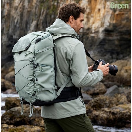 BPA-35L-BL All In 1 Seyahat&outdoor Kamera Sırt Çantası Yeşil