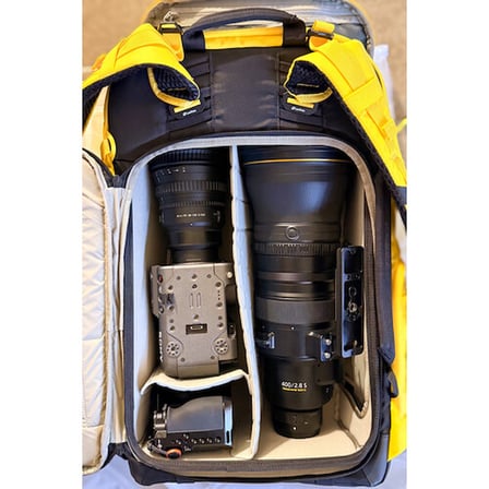 Leofoto All-in-One Travel & Outdoor Camera Backpack with Medium Insert (Yellow, 35L)