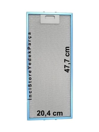 1390.6.733.02 Ankastre Davlumbaz Aspiratör Alüminyum Metal Tel Kaset Yağ Filtre 205X477