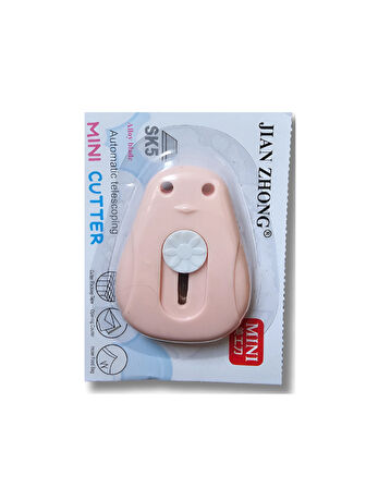 Penguen Şekilli Mini Maket Bıçağı Pembe 6 cm x 4,5 cm (1 Adet)