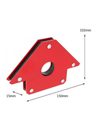 50LBS 22 KG Destekli Açılı Manyetik Kaynak Lehinleme Gönye Tutucu