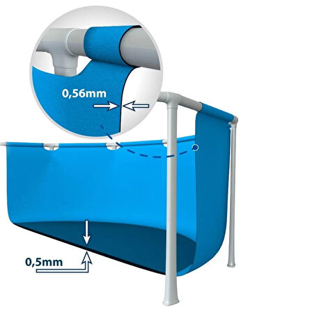 Aile Havuzu - Dikdörtgen Prefabrik - Intex - 260 x 160 x 65 cm (28271)