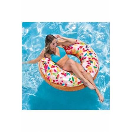 Intex Donut Simit 114 cm Şişme Deniz Yatağı 56263