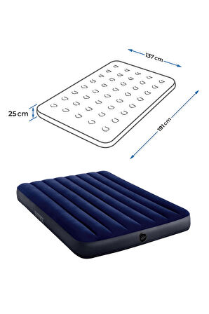 Intex IKY64758 Çift Kişilik Şişme Yatak 137x191x25cm