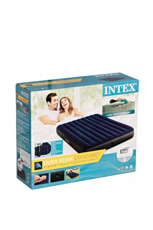 Intex 64765 Şişme Yatak Çift Kişilik Çadır Yatağı Kamp Yatağı.Yastık pompa seti