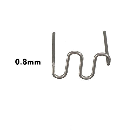 Schulzz 100 Adet 0.8mm Tampon Plastik Parça Tamir İçin Zımba Teli