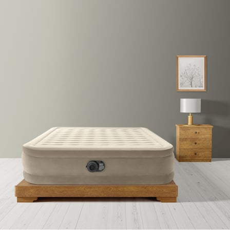 Intex Çift Kişilik Elektrikli Lüks Şişme Yatak - Queen Ultra Plush (152x203x46cm)