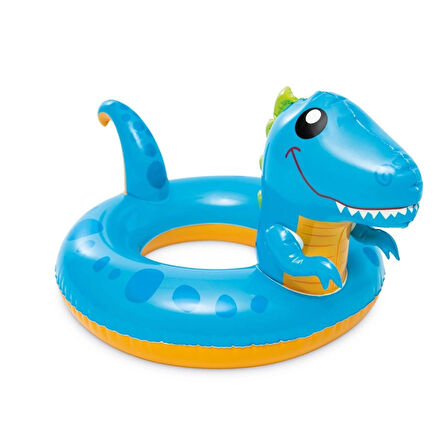 Dinozor Simit (3-6 Yaş) Yüzme Simidi Havuz Deniz Şişme Yüzücü Sea Ring Pool