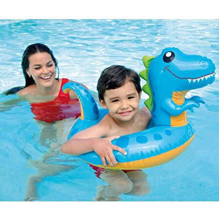 İntex 59221 Dinozor Figürlü Can Simidi 81x58 Cm. (3-6 Yaş)