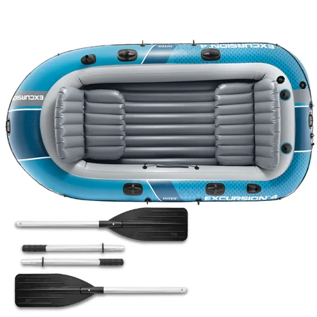 INTEX Excursion 4 Şişme Bot Seti 4 Kişilik Kürekli ve Pompalı 315x165x43 cm