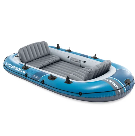 INTEX Excursion 4 Şişme Bot Seti 4 Kişilik Kürekli ve Pompalı 315x165x43 cm