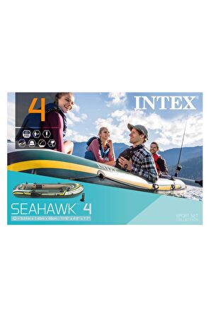 Intex Seahawk 4 Bot Set 480Kg 351x145x48 cm. (Küre