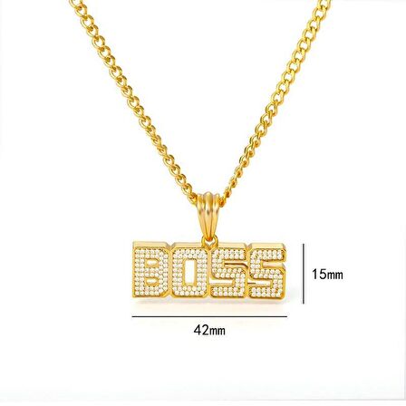 Boss Patron Thug Life Hip Hop Unisex Kolye Zinciri