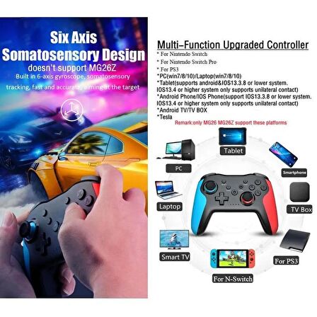  Android IOS PC Tablet Smartphone N.Switch PS3 PS4 TV Box Uyumlu Joystick Gamepad