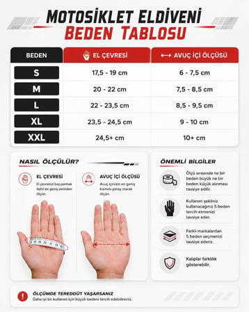 Motosiklet Eldiveni CE EN 13594 Sertifikalı 1 KP Korumalı Dokunmatik Kaydırmaz Yasaya Uygun 