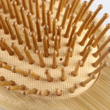 4 Parçadan Oluşan %100 Bambu Doğal Fırça Tarak Seti