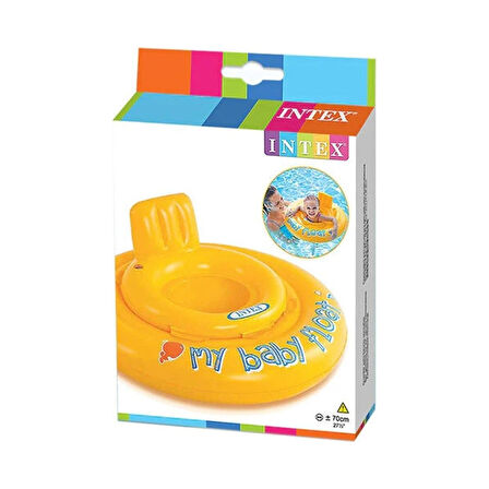 Bebek Flatörü Sarı Şişme Bebek Simidi Ayak Delikli Koltuk 70 cm 11 kg Wet Set Collection 56585